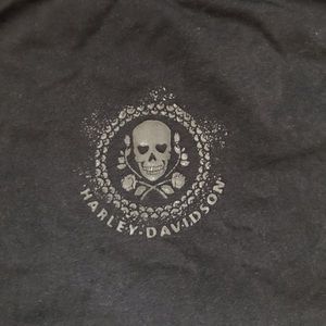 Skull Harley Davidson workout shirt